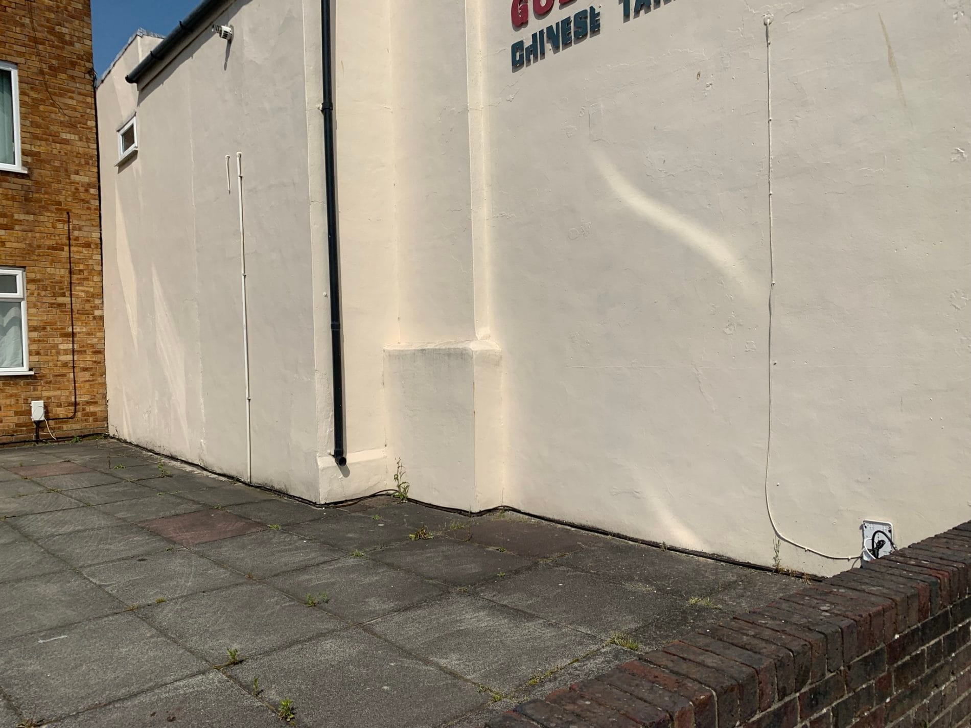 External wall image of a dilapidated Chinese Takeaway in Havant